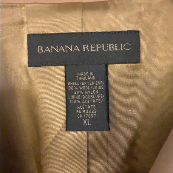 Banana Republic lined wool tan/camel topcoat. - Picture 2 of 6